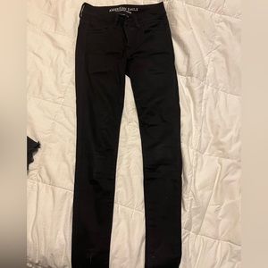 American eagle Outfitters black jegging, super super stretch size 2